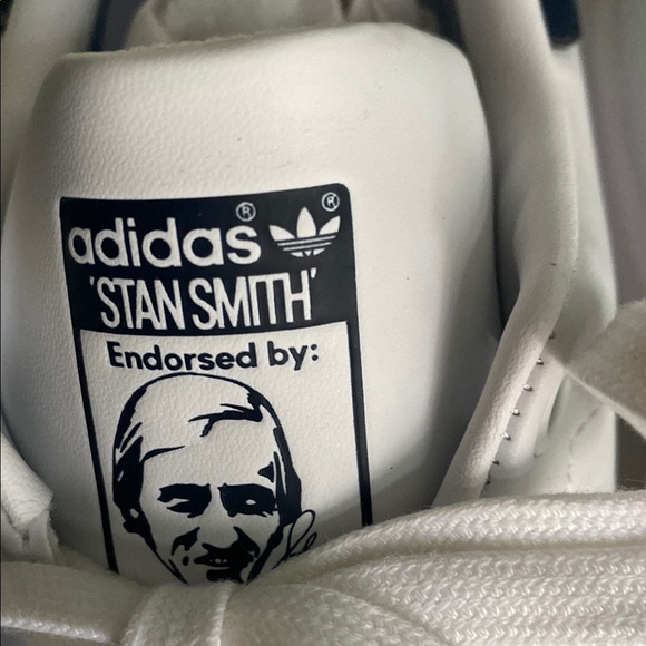😍Adidas Originals Stan Smith Sneakers 👟 White/Collegiate Navy - 8.5 - Picture 5 of 9